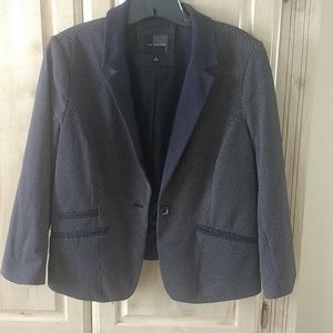 Blue and white polka dot Jacket